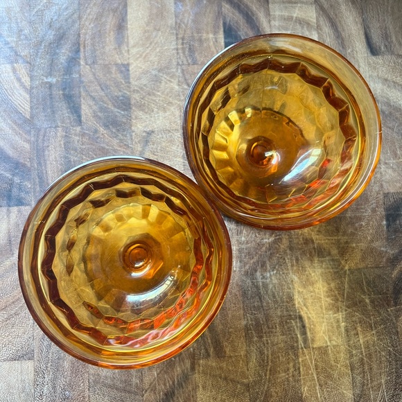 Vintage Amber Glass (set of two) - Picture 3 of 3